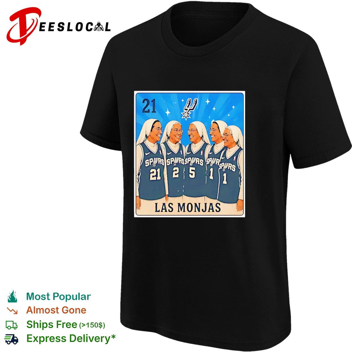 Tim Duncan San Antonio Spurs NBA Loteria Las Monjas legends shirt Unisex