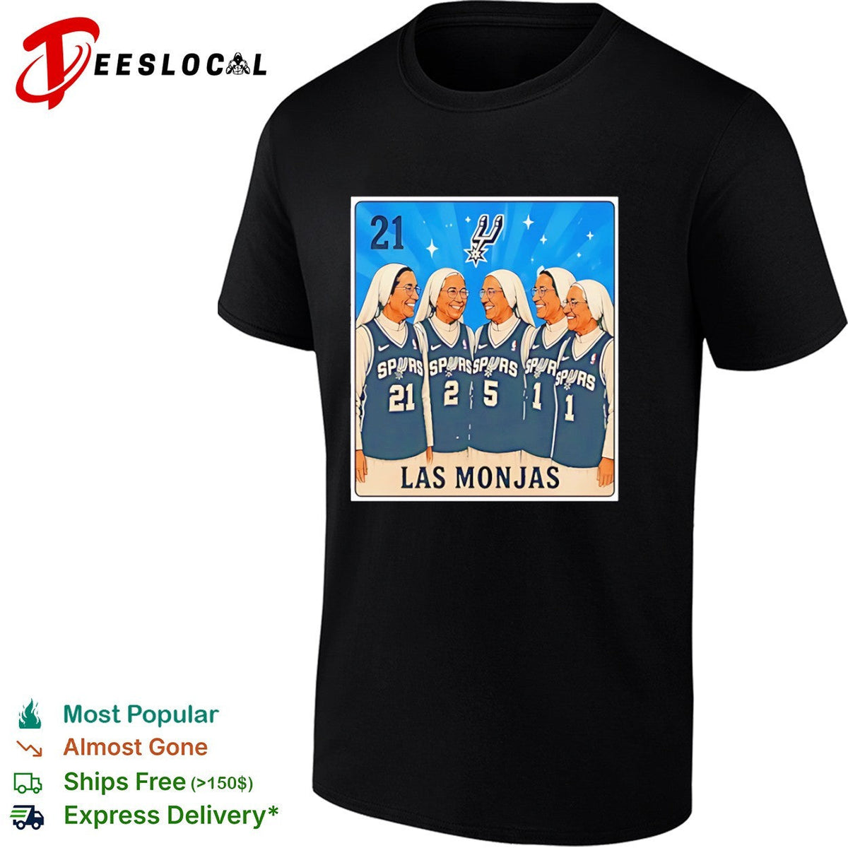 Tim Duncan San Antonio Spurs NBA Loteria Las Monjas legends shirt Unisex