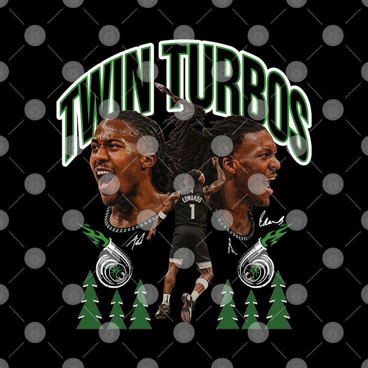 Minnesota Timberwolves Twin Turbos T Shirt Unisex