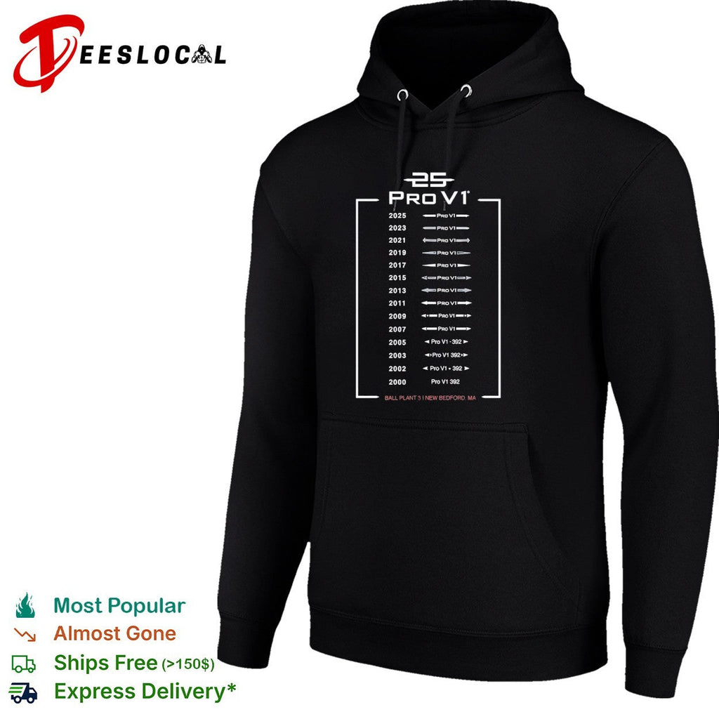 Titleist Pro V1 25 Years Evolution Ball Plant 3 New Bedford MA Anniversary shirt Unisex