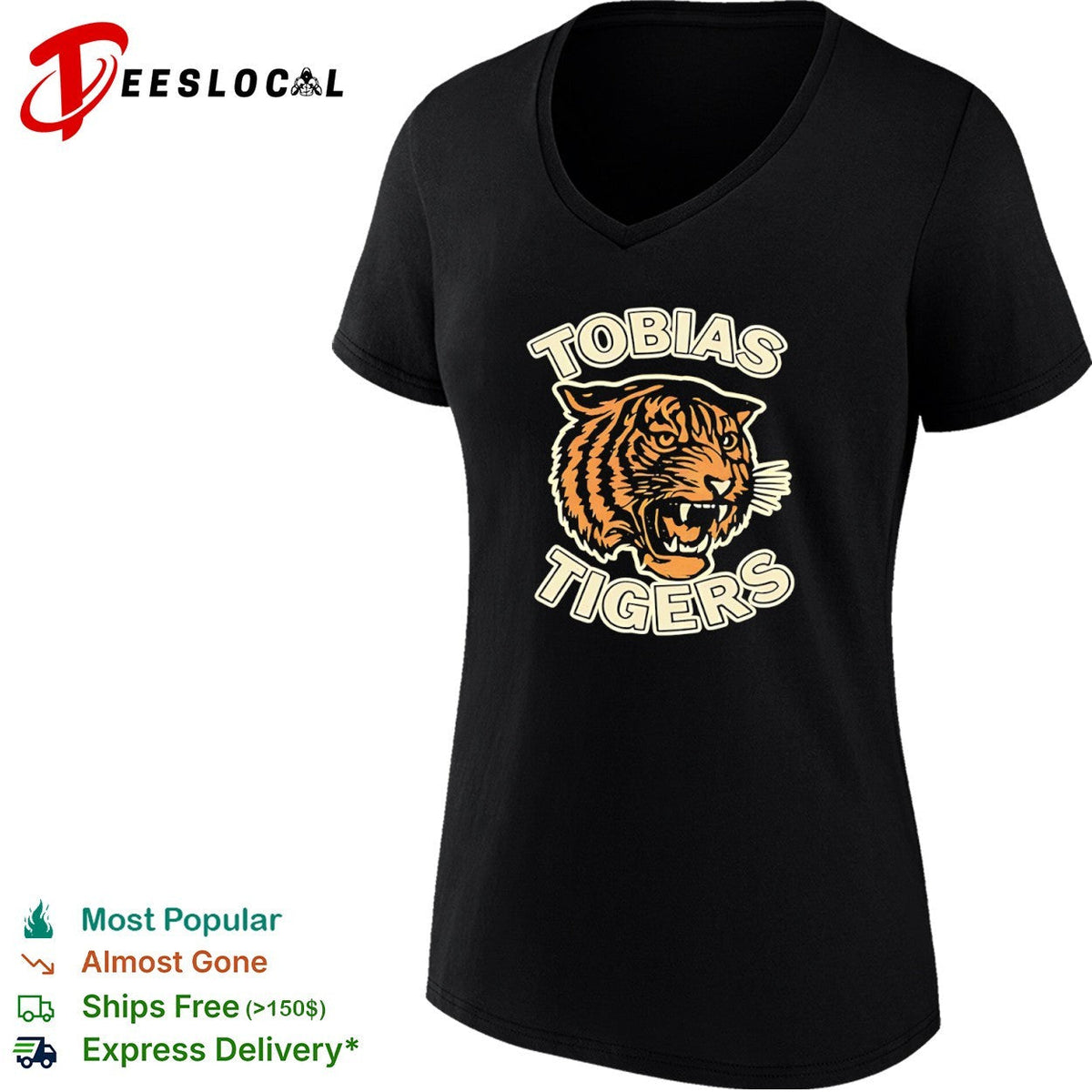 Tobias Tigers Mascot Logo Apparel Tobias Tigers shirt Unisex