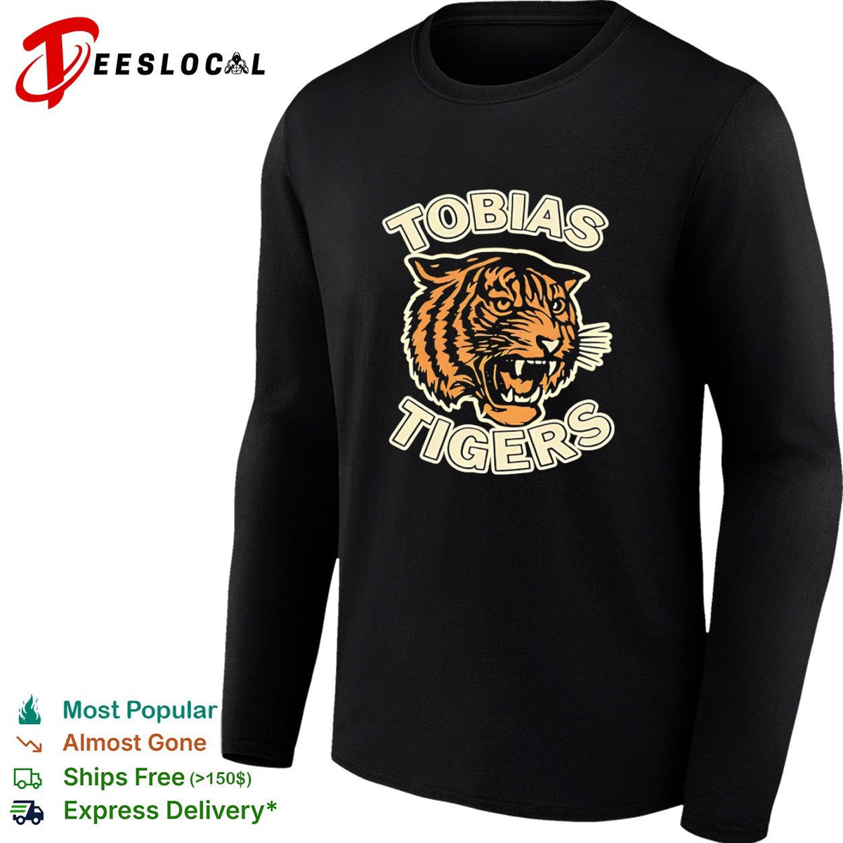 Tobias Tigers Mascot Logo Apparel Tobias Tigers shirt Unisex