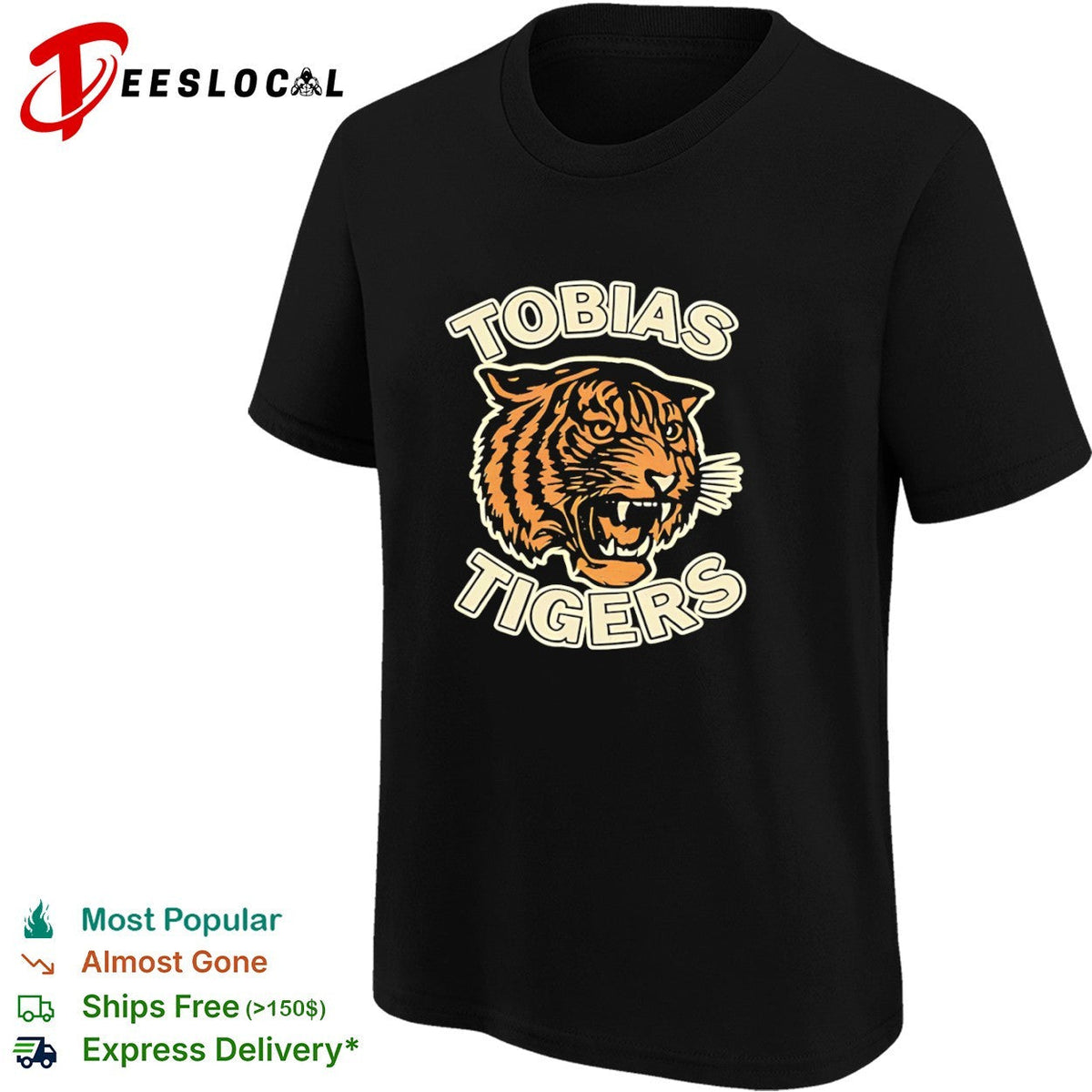 Tobias Tigers Mascot Logo Apparel Tobias Tigers shirt Unisex