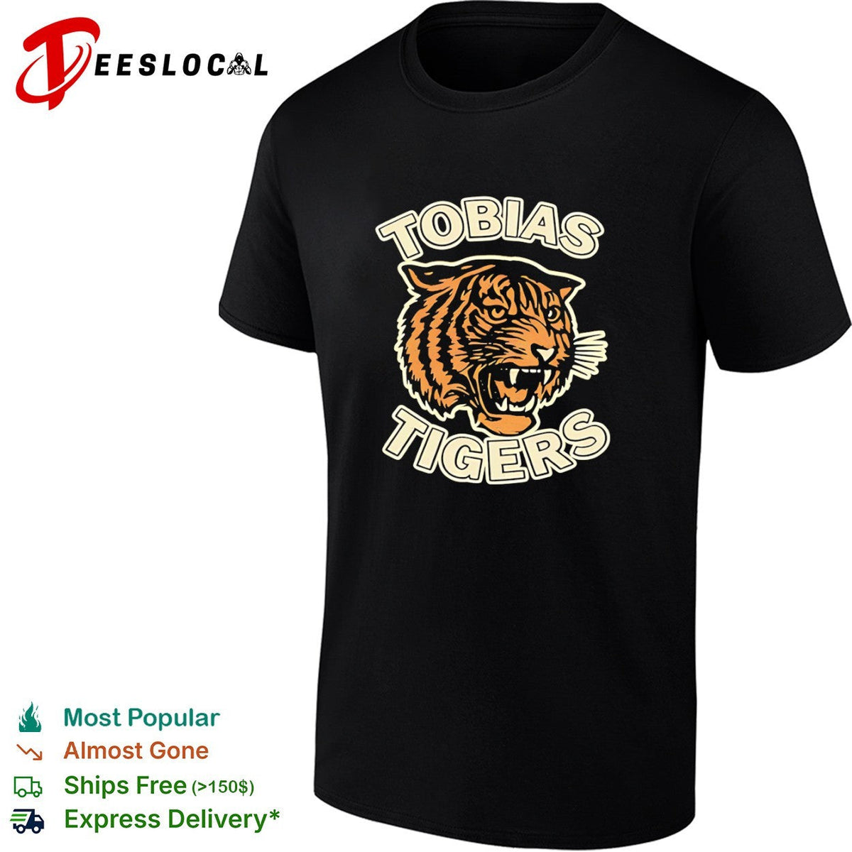 Tobias Tigers Mascot Logo Apparel Tobias Tigers shirt Unisex