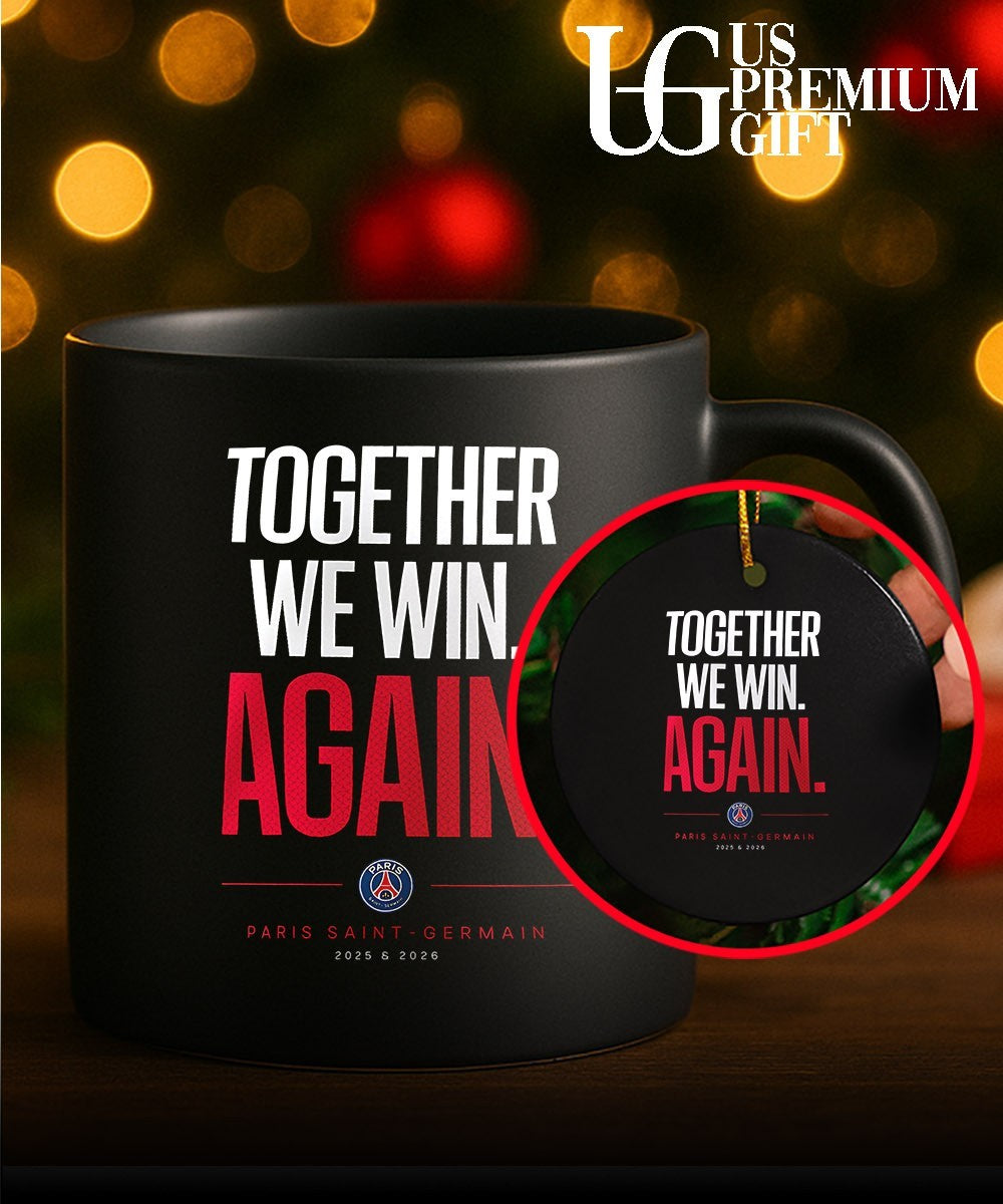 Together We Win Again Paris Saint-Germain UEFA Back 2 Back Champions League 2026 shirt Unisex