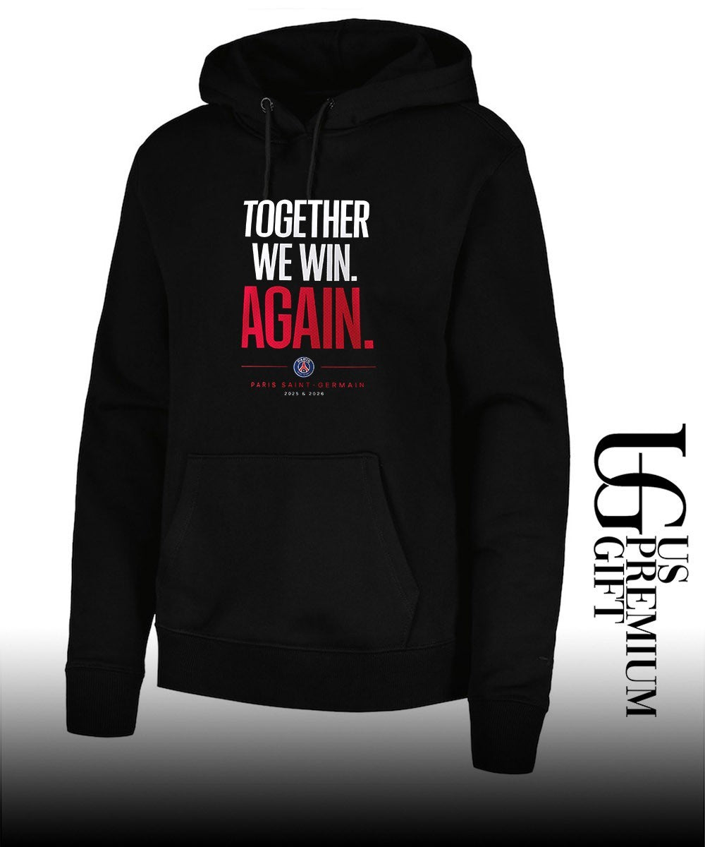 Together We Win Again Paris Saint-Germain UEFA Back 2 Back Champions League 2026 shirt Unisex