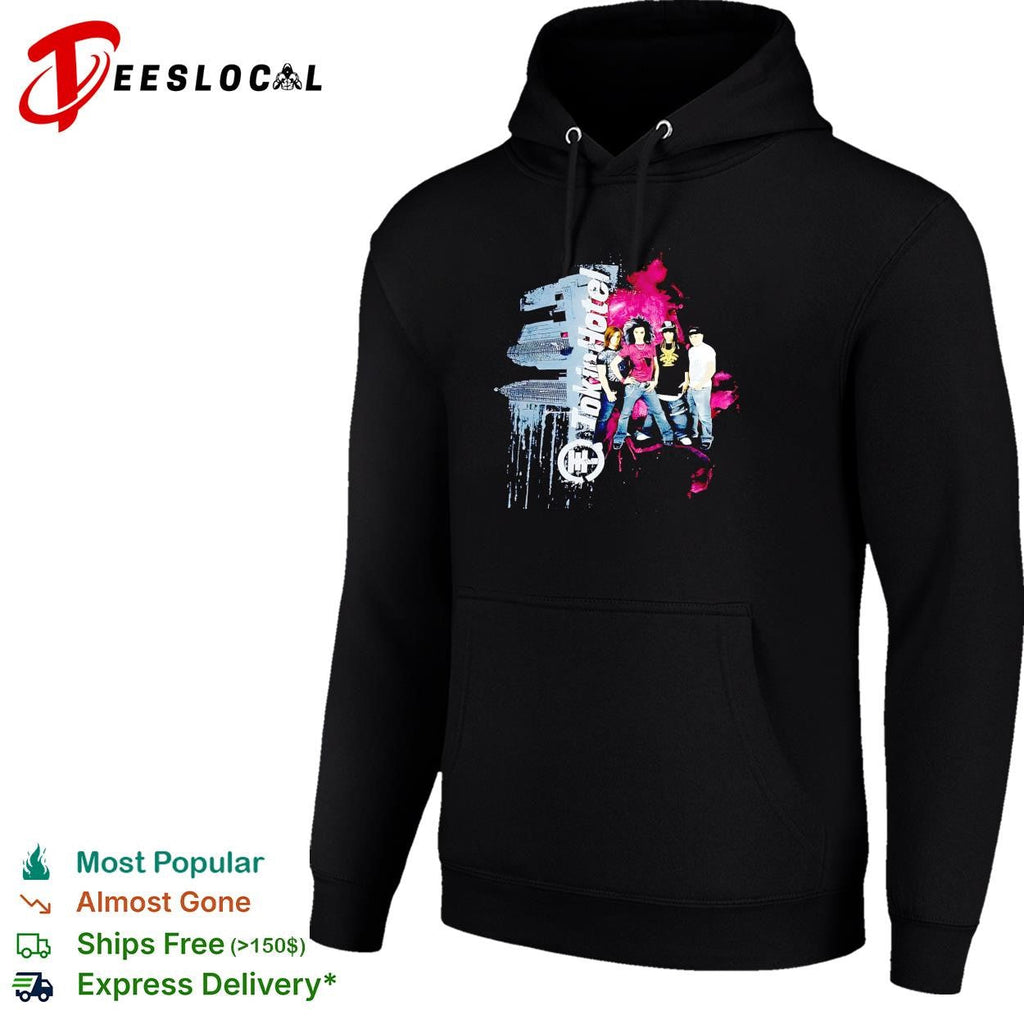Tokio Hotel band group portrait pink paint splatter background graphic shirt Unisex