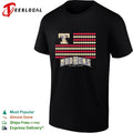 Toledo Mud Hens baseball flag logo and text design fan apparel graphic shirt Unisex
