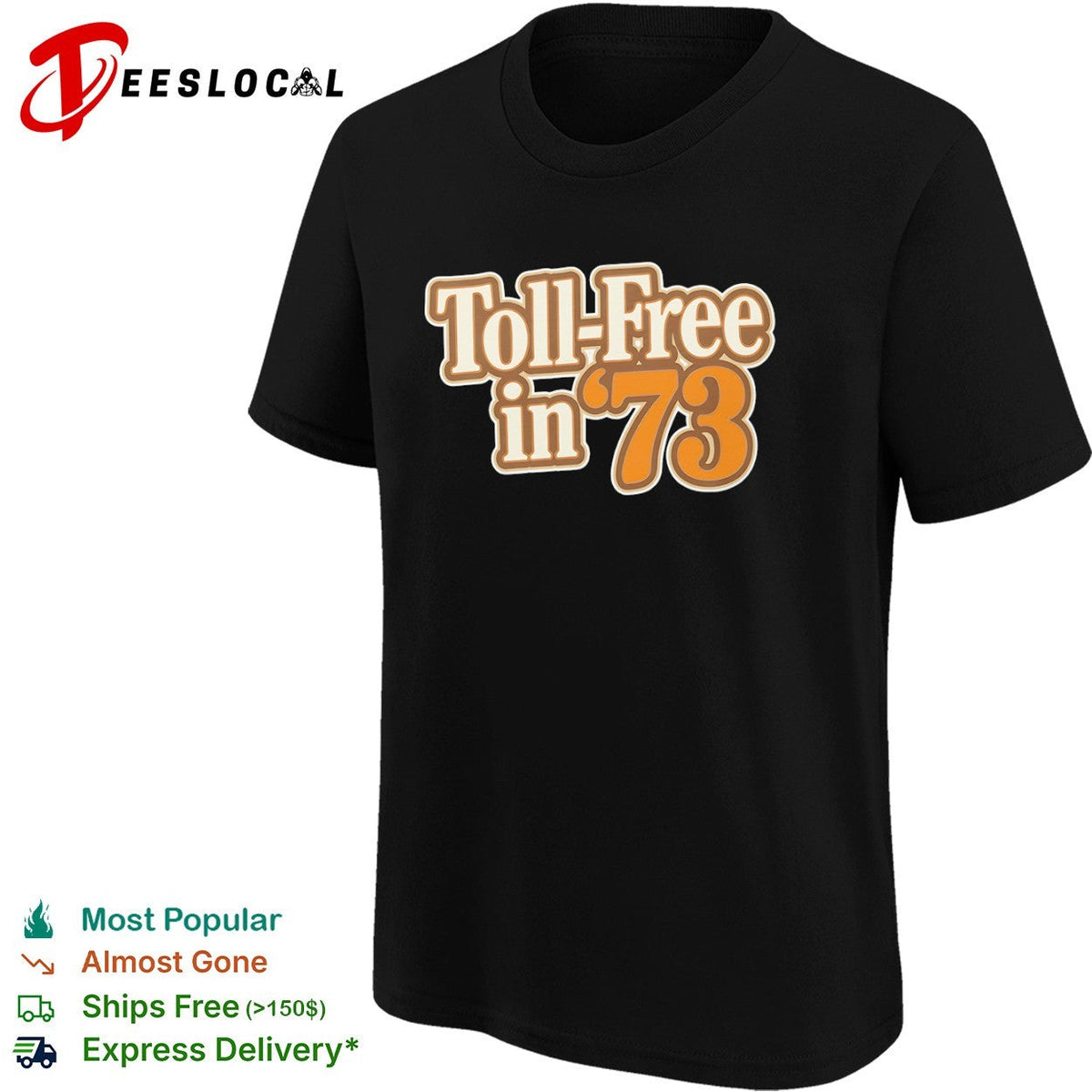 Toll Free in 73 Nostalgic Telephone Service History shirt Unisex