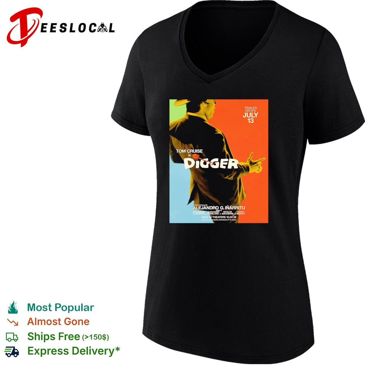 Tom Cruise Digger pointing finger movie poster shirt Unisex