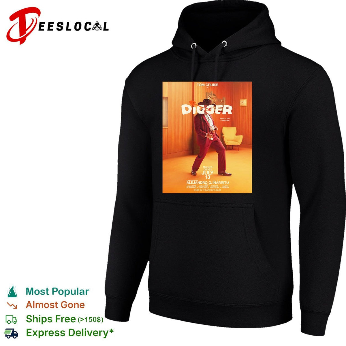 Tom Cruise Digger walking hallway movie poster shirt Unisex