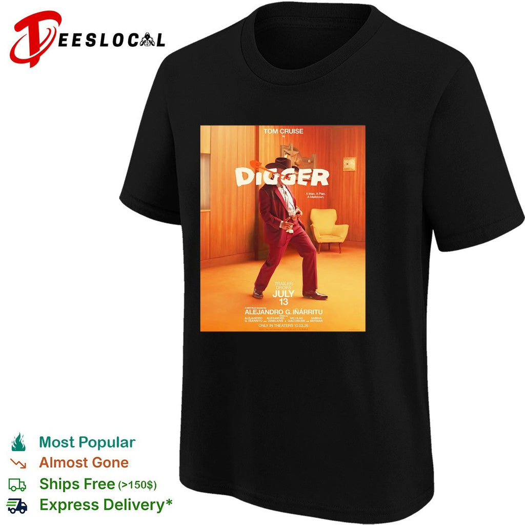Tom Cruise Digger walking hallway movie poster shirt Unisex
