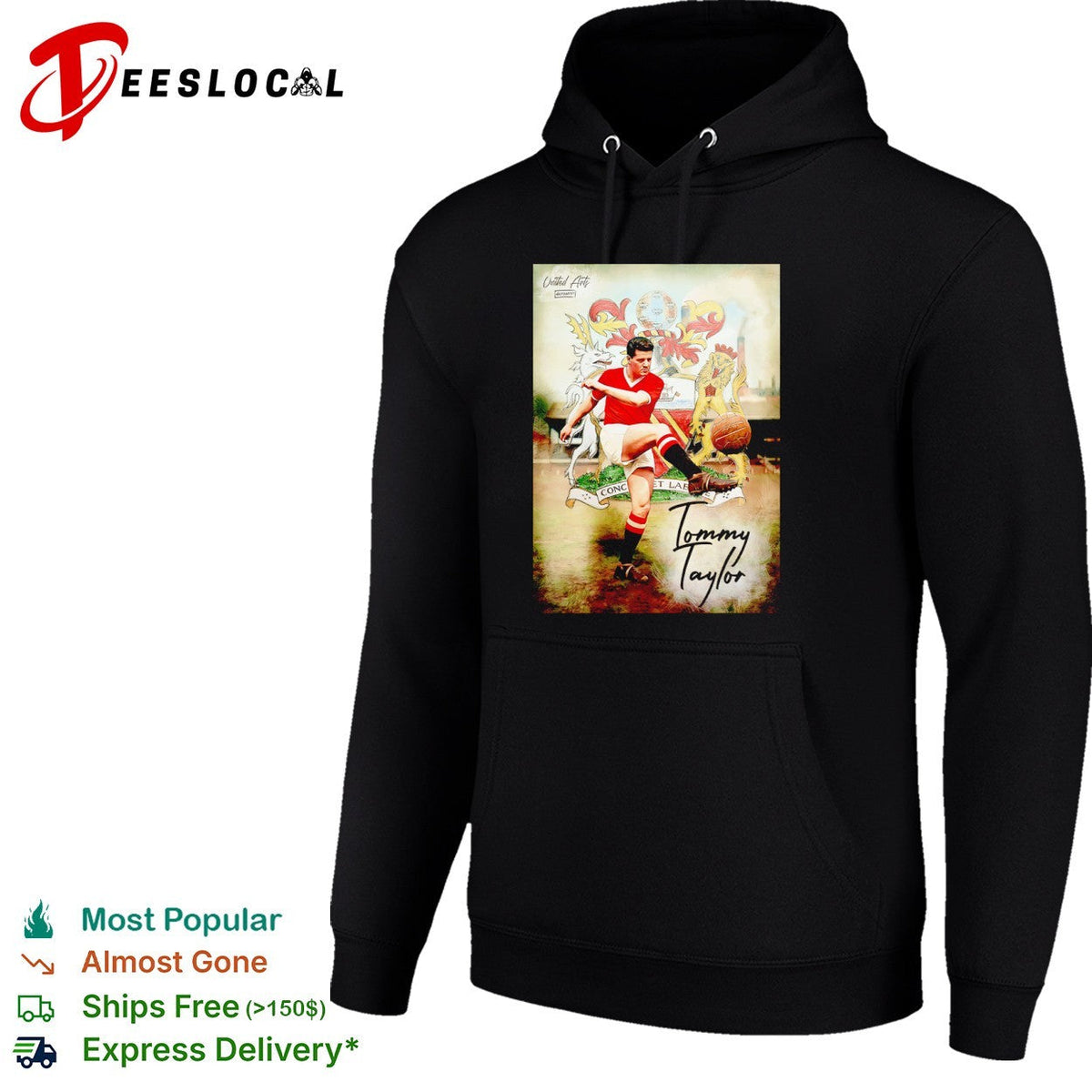 Tommy Taylor Manchester United Conc and Labore United Arts Signature Print shirt Unisex
