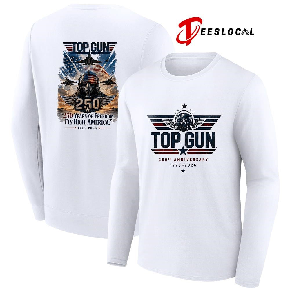 Gun 250 years anniversary of freedom fly high America graphic shirt Unisex