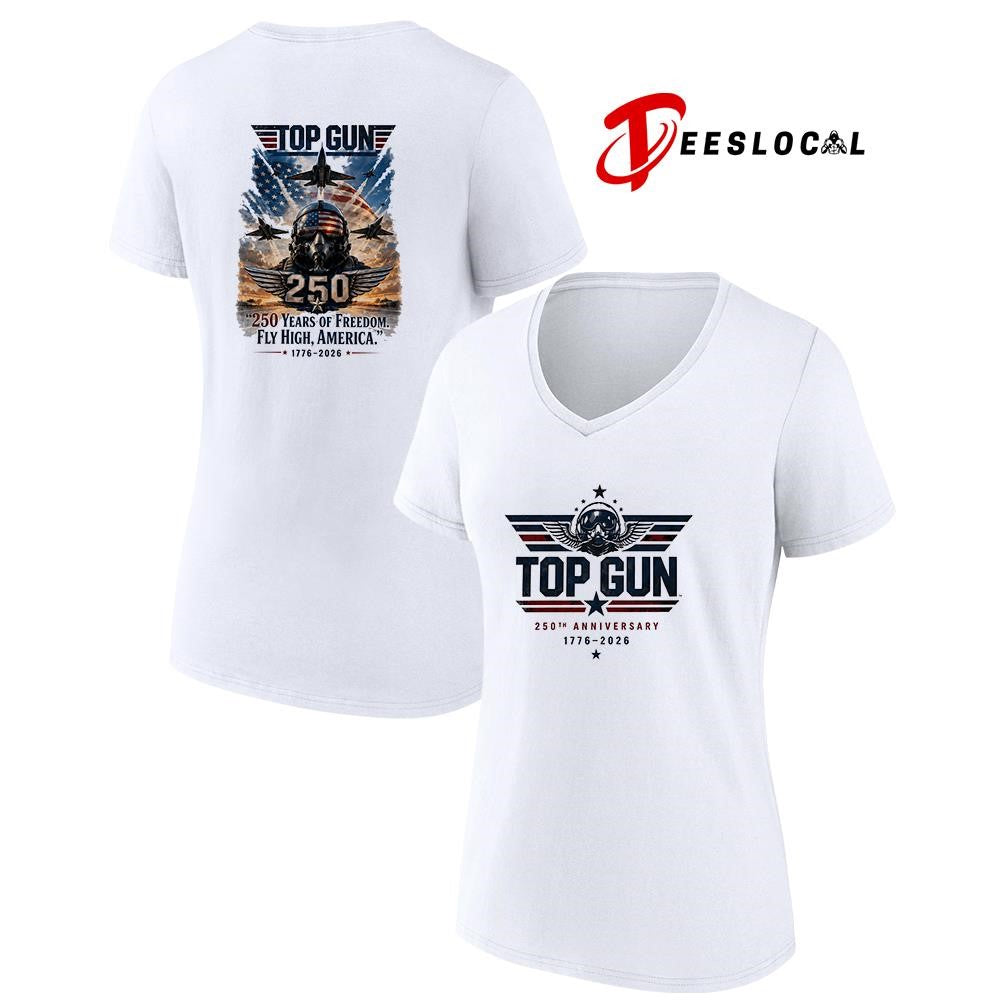 Gun 250 years anniversary of freedom fly high America graphic shirt Unisex