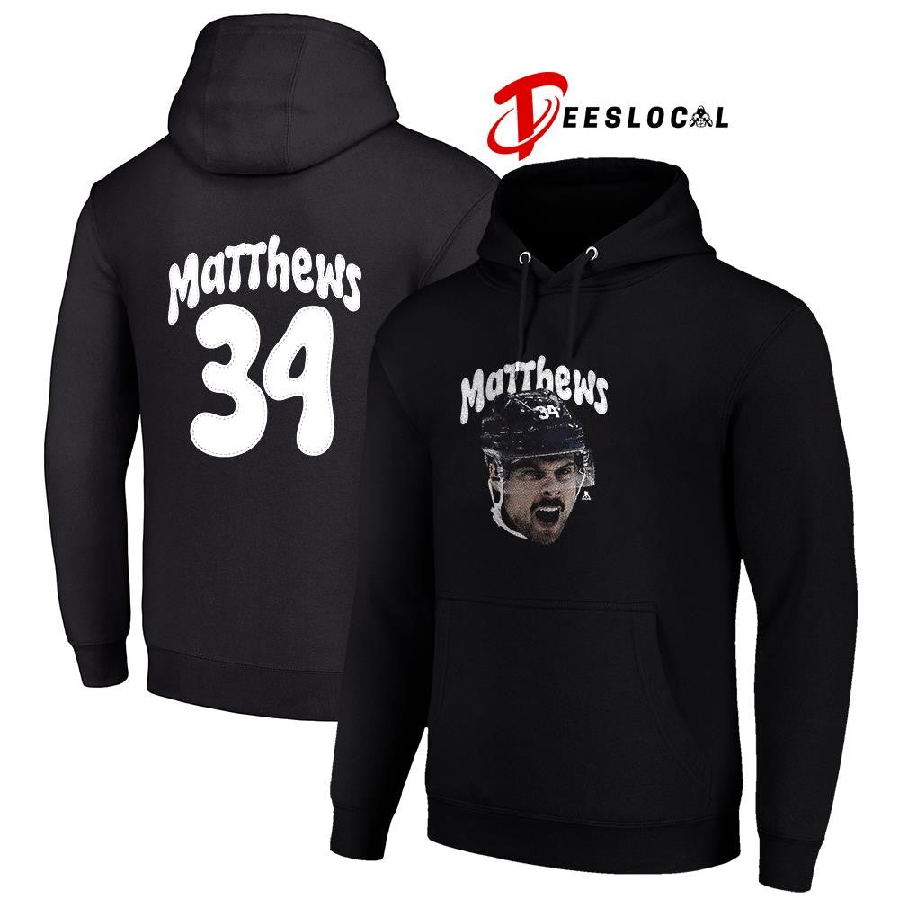 Toronto Maple Leafs Auston Matthews portrait name and number shirt Unisex
