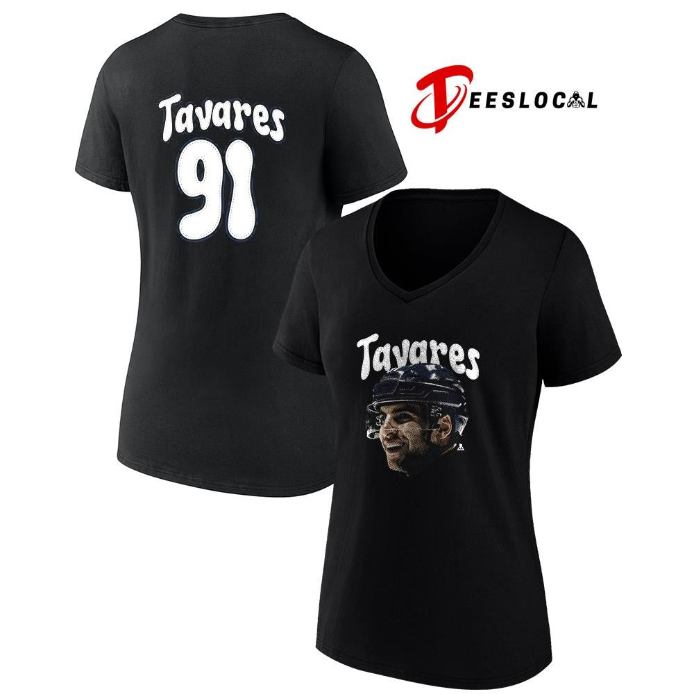 Toronto Maple Leafs John Tavares portrait name and number shirt Unisex