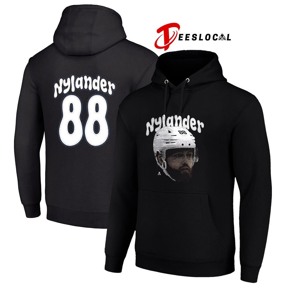 Toronto Maple Leafs William Nylander portrait name and number shirt Unisex