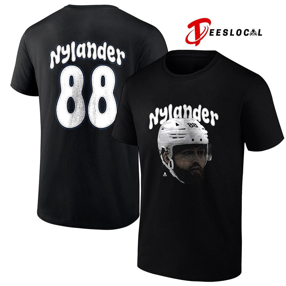 Toronto Maple Leafs William Nylander portrait name and number shirt Unisex