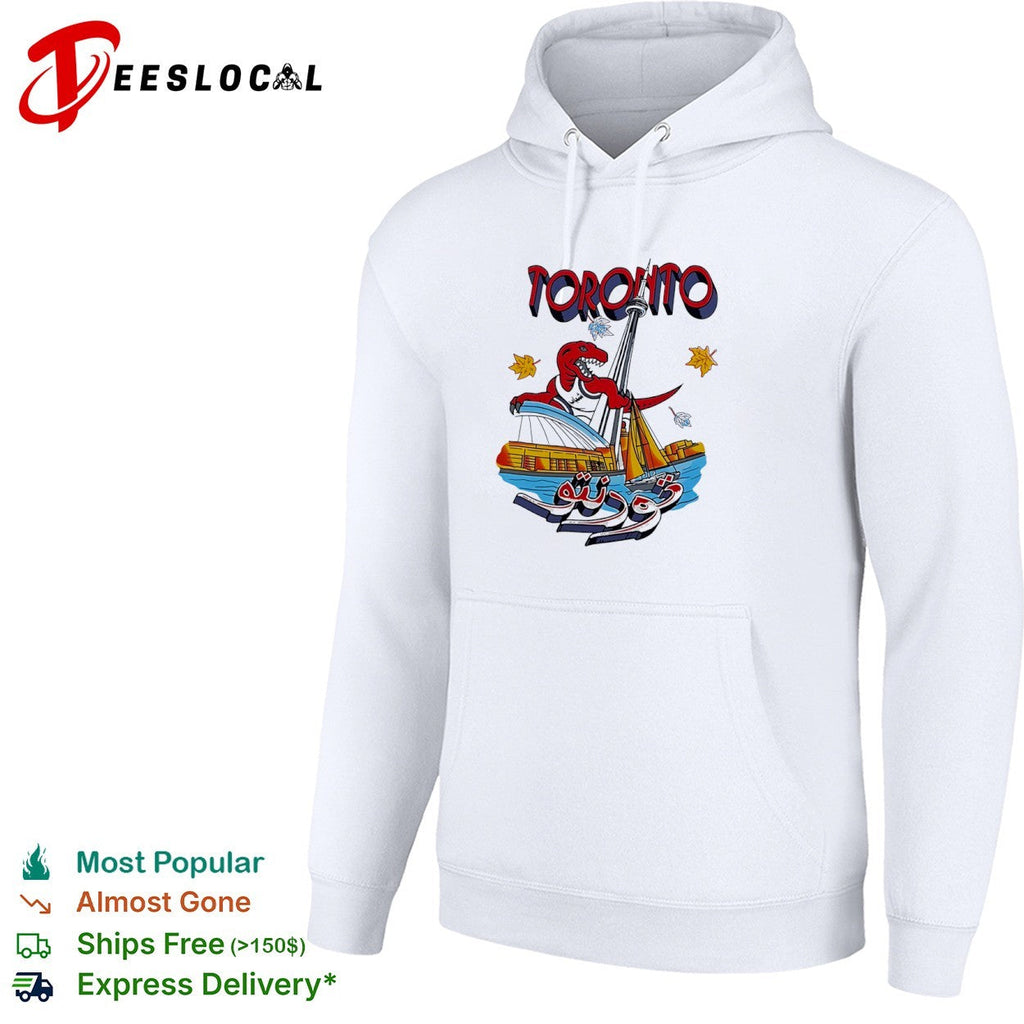 Toronto Raptors NBA Basketball Dinosaur Landmark CN Tower Rogers Centre Arabic shirt Unisex
