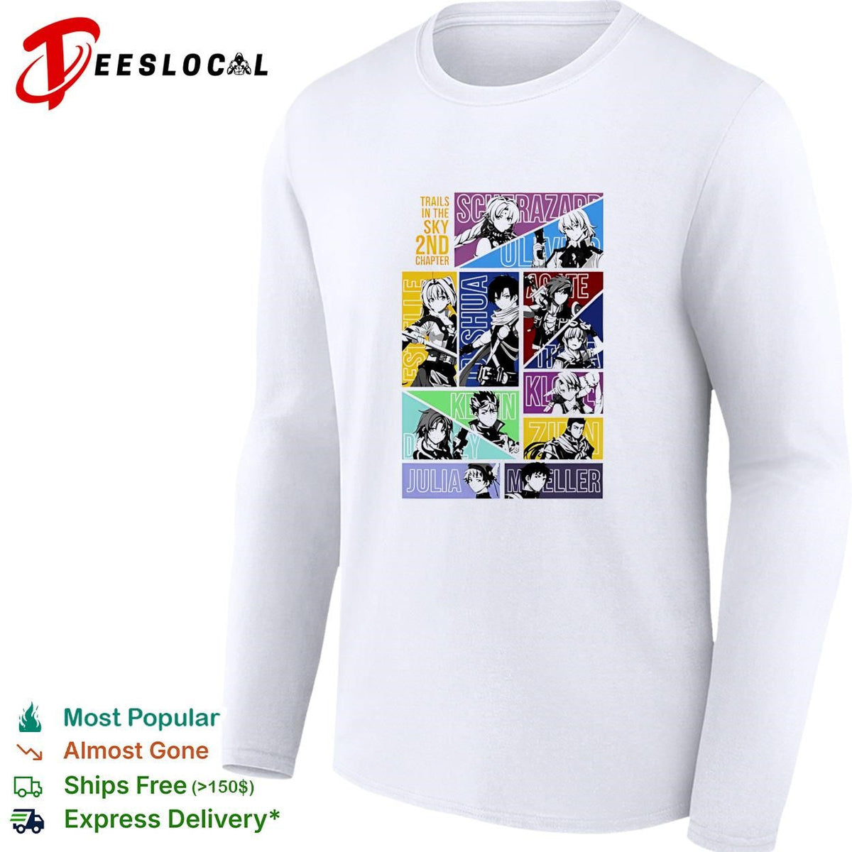 Trails in the sky 2nd chapter playable characters shirt Unisex