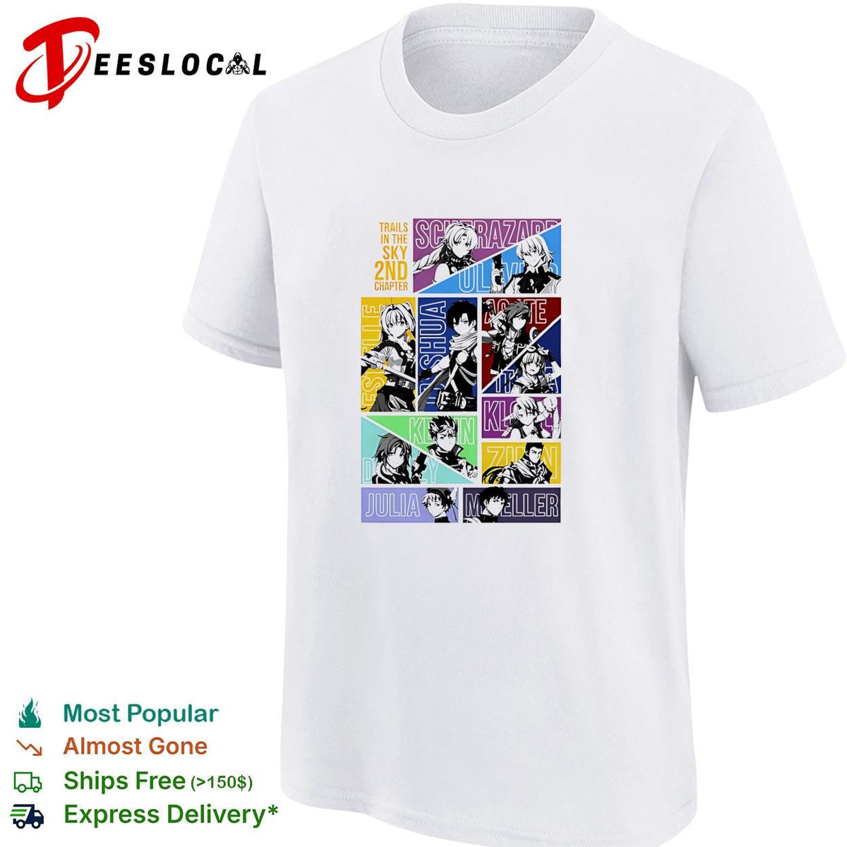 Trails in the sky 2nd chapter playable characters shirt Unisex