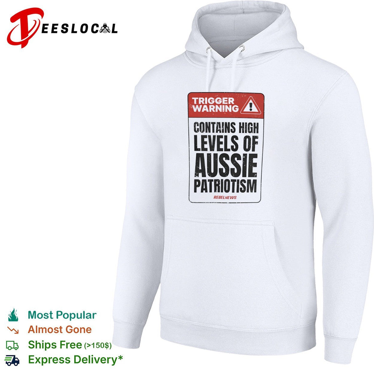 Trigger Warning Contains High Levels of Aussie Patriotism RebelNews shirt Unisex