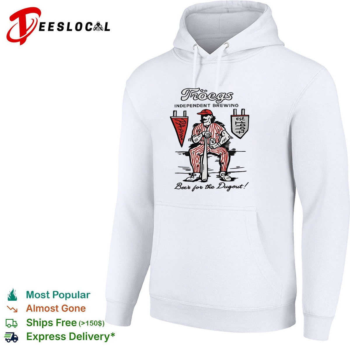 Tröegs Independent Brewing Beer for the Dugout PA Proud est 1997 Baseball shirt Unisex