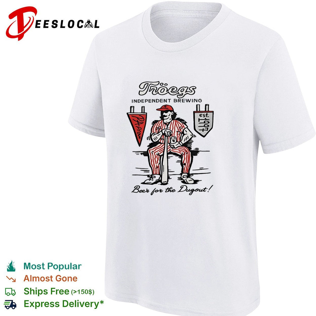 Tröegs Independent Brewing Beer for the Dugout PA Proud est 1997 Baseball shirt Unisex