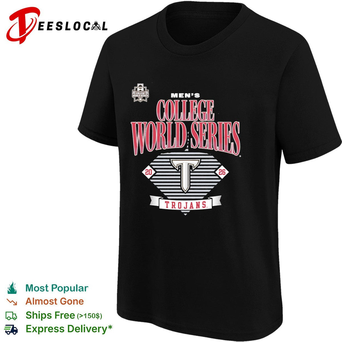Trojans 2026 Men_s College World Series Omaha NCAA Baseball Championship Team shirt Unisex