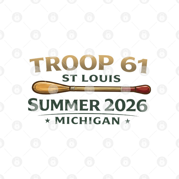 Troop 61 St Louis Summer 2026 Michigan Camp Paddle Repeat Shirt Unisex