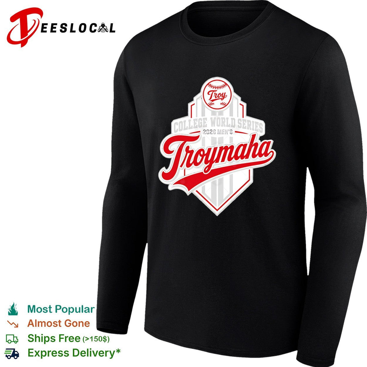 Troy College World Series 2026 Troymaha Baseball Tournament shirt Unisex