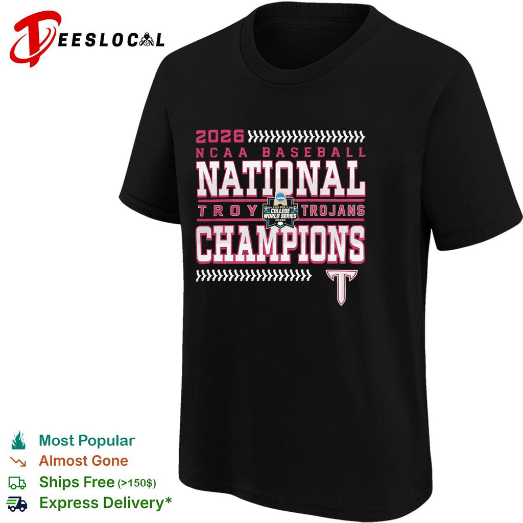 Troy Trojans 2026 NCAA Baseball National Champions College World Series Omaha shirt Unisex