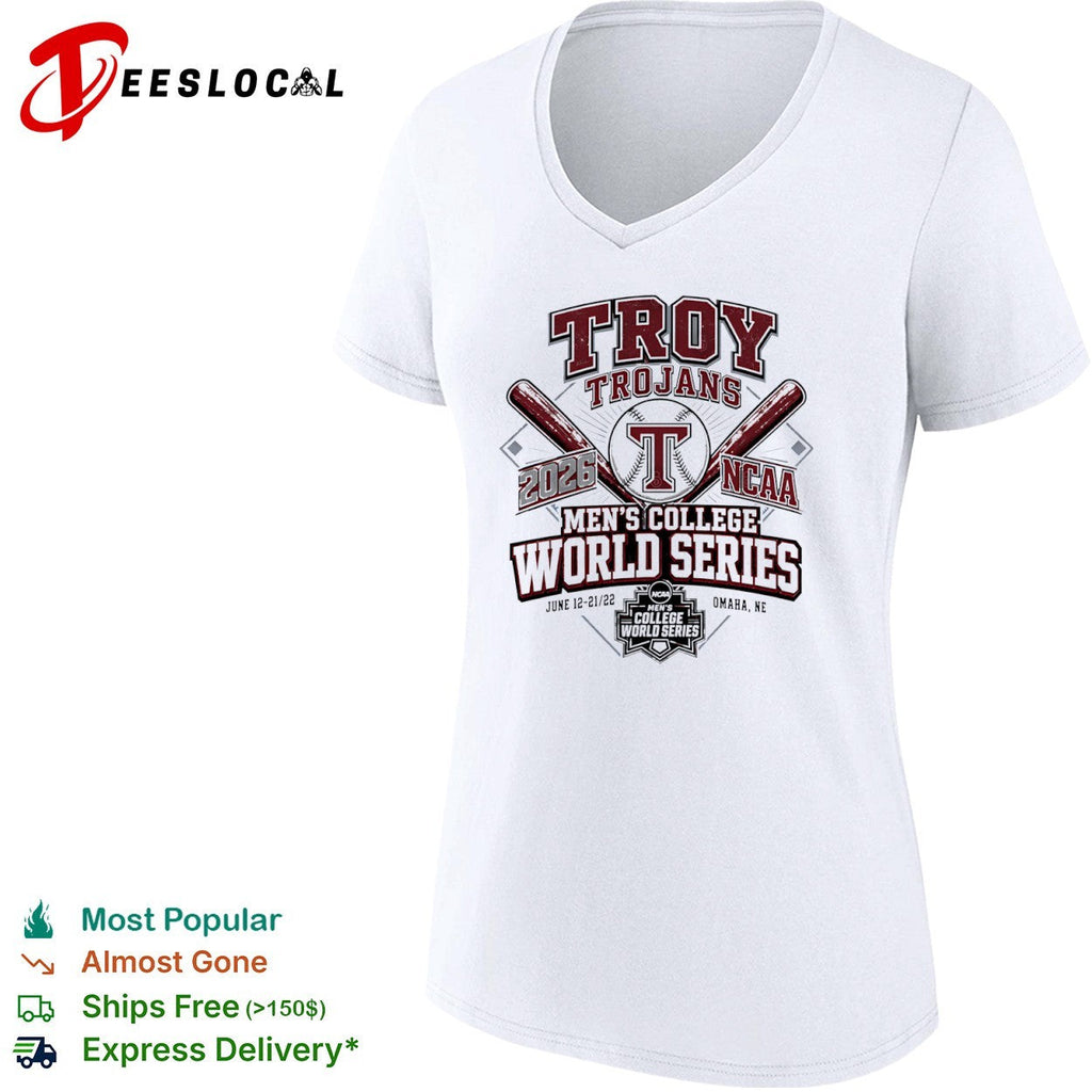Troy Trojans 2026 NCAA Mens College World Series Omaha NE shirt Unisex
