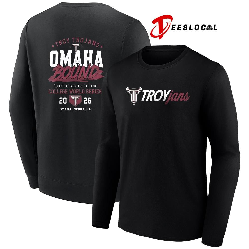 Troy Trojans College World Series Omaha bound graphic shirt Unisex