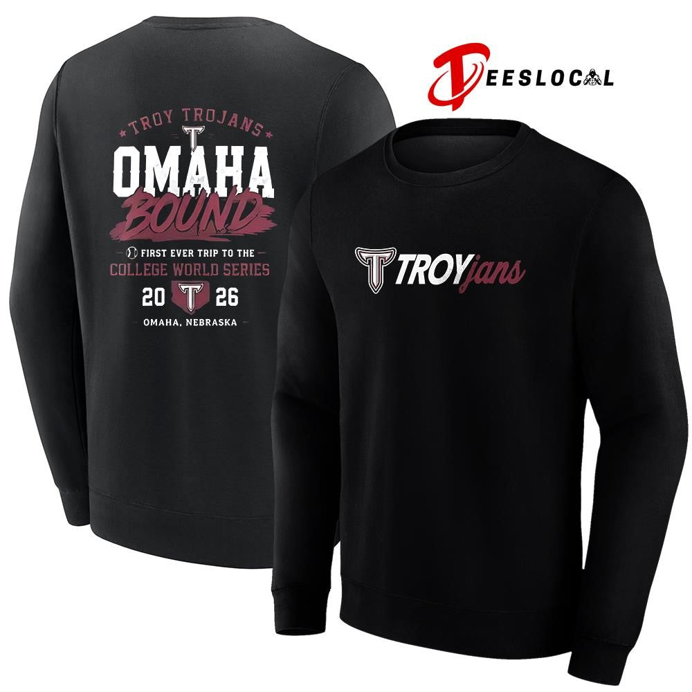 Troy Trojans College World Series Omaha bound graphic shirt Unisex