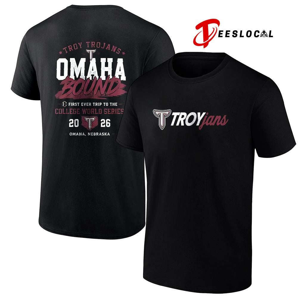 Troy Trojans College World Series Omaha bound graphic shirt Unisex