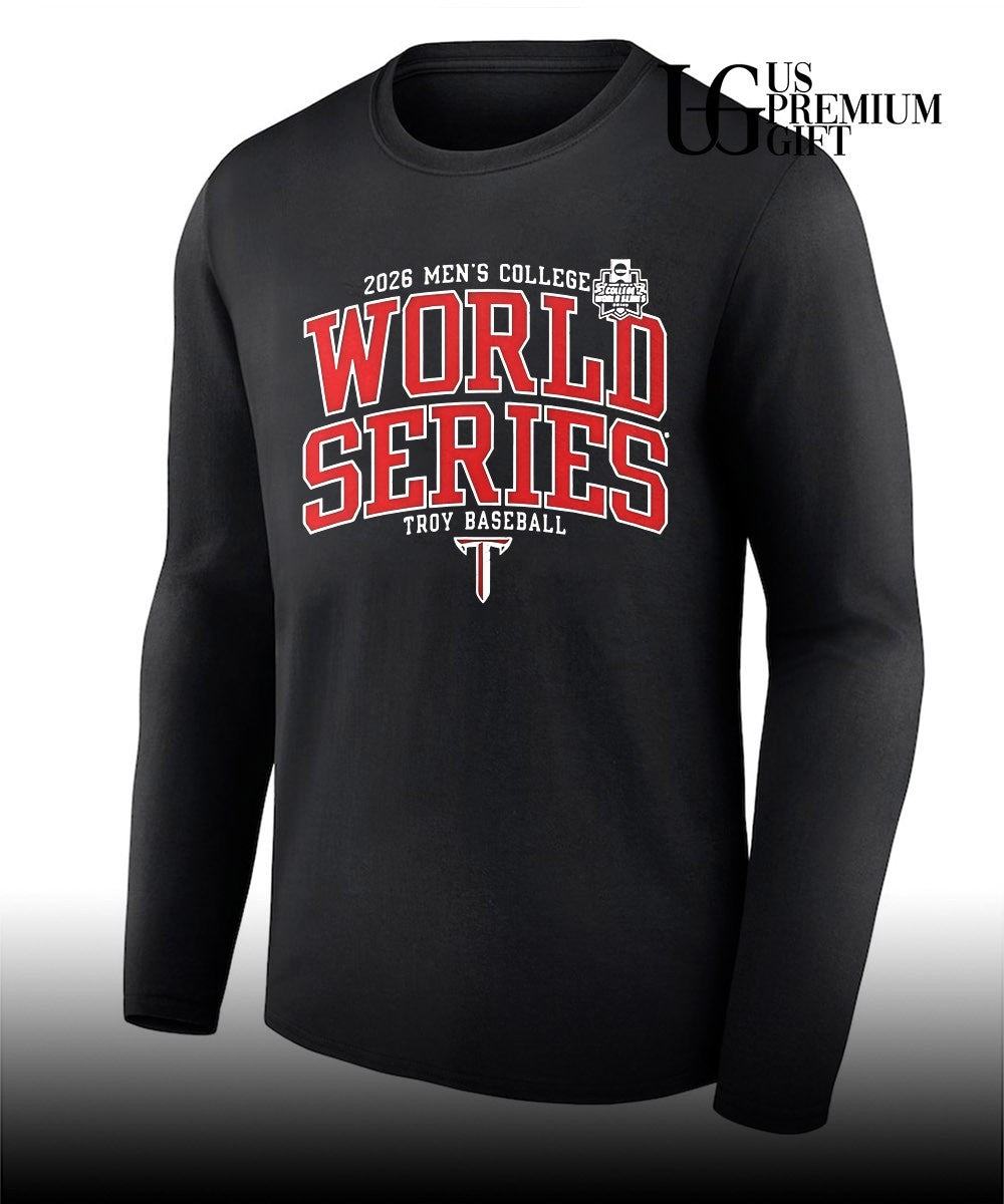 Troy Trojans Men’s College World Series 2026 logo shirt Unisex