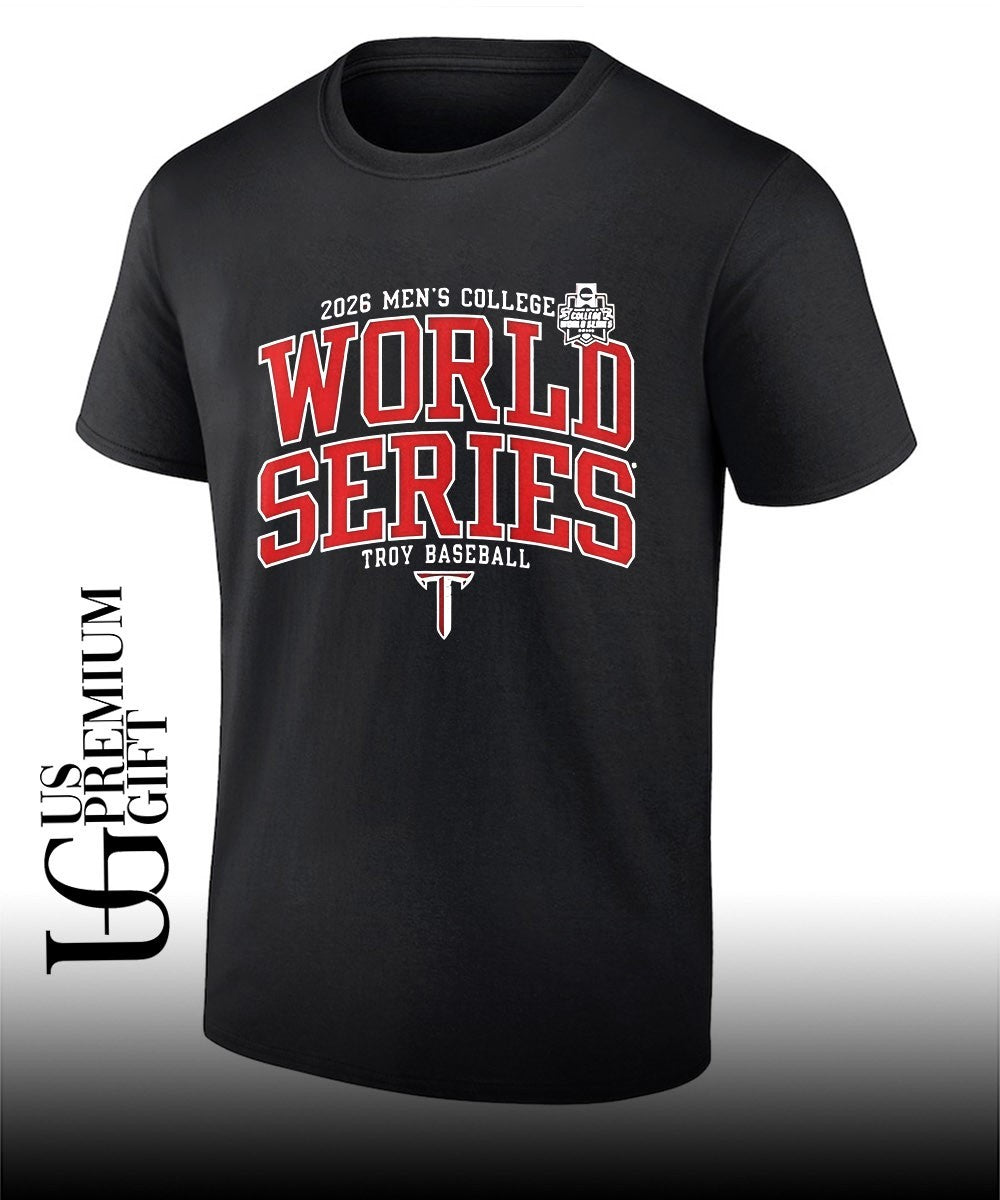 Troy Trojans Men’s College World Series 2026 logo shirt Unisex