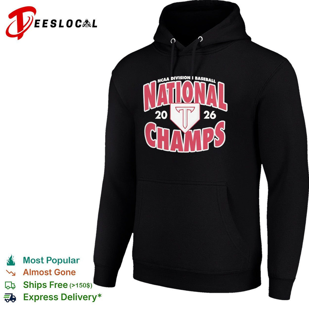 Troy Trojans NCAA Division I Baseball National 2026 Champs Logo shirt Unisex