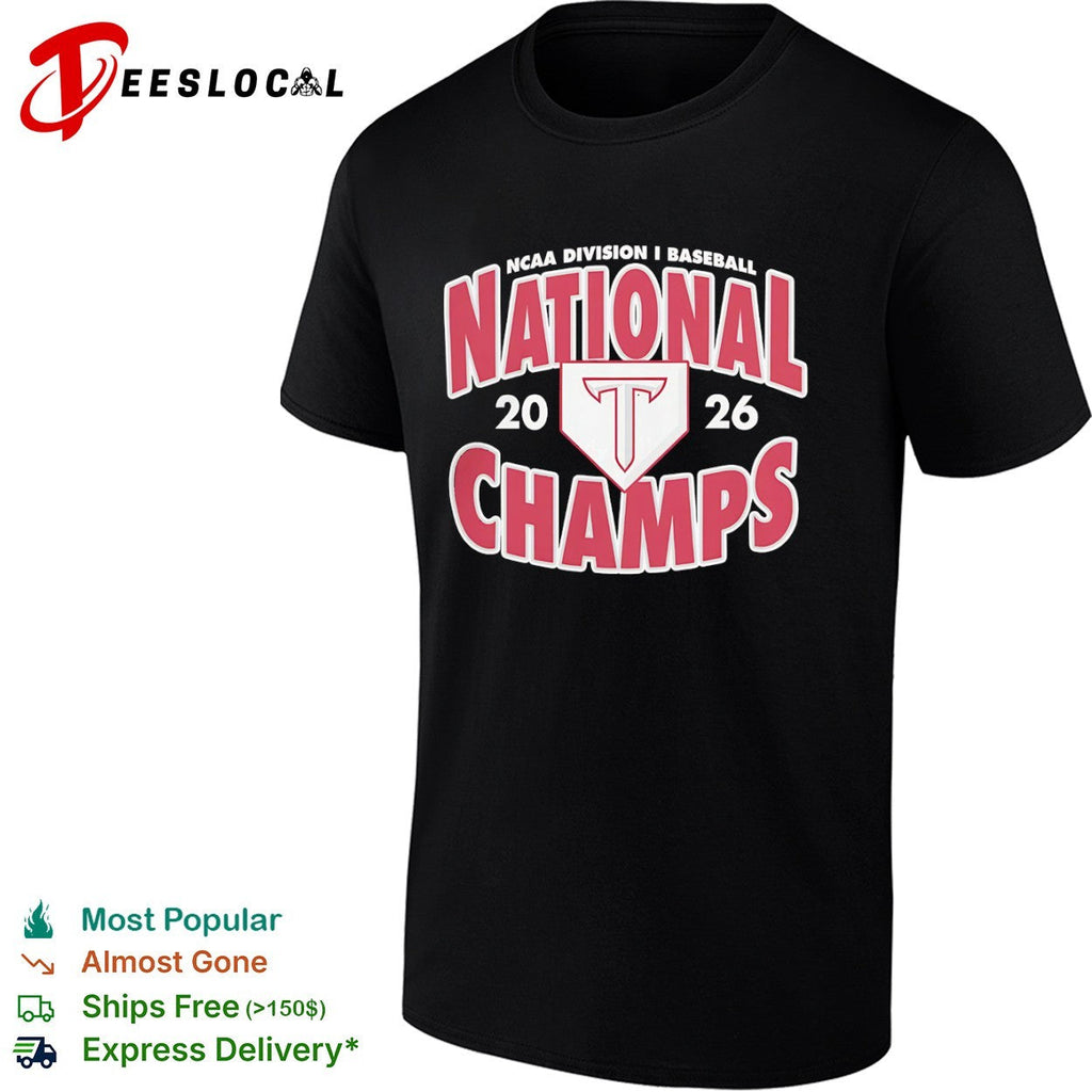 Troy Trojans NCAA Division I Baseball National 2026 Champs Logo shirt Unisex