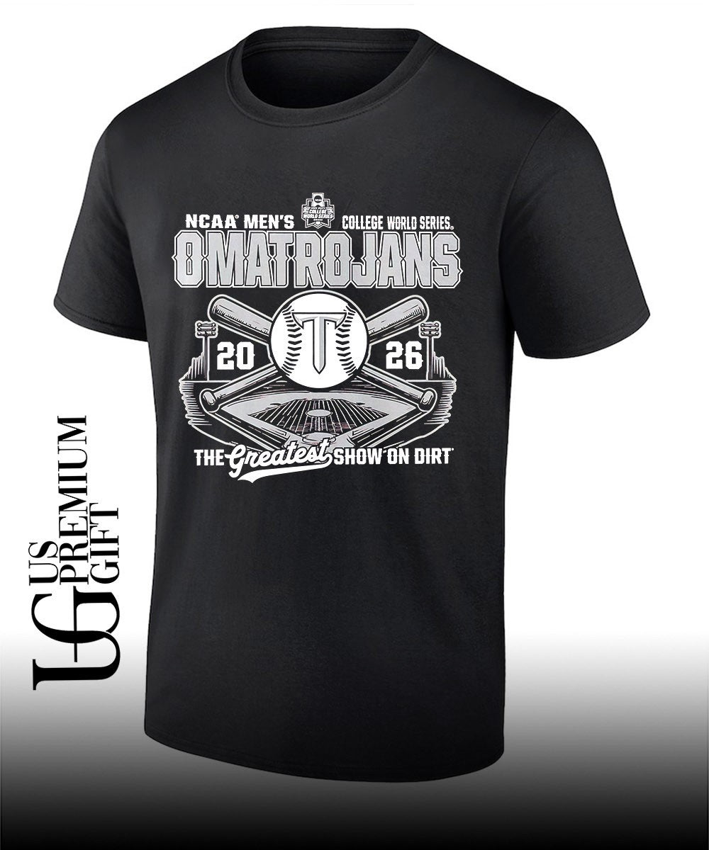 Troy Trojans NCAA Men’s College World Series Omatrojans 2026 the Greatest Show on Dirt shirt