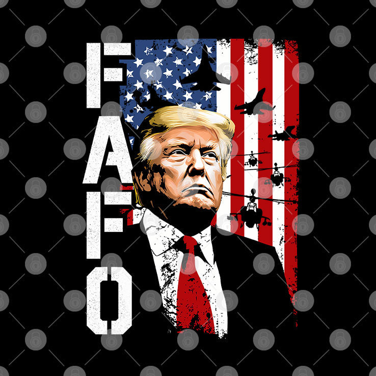 Trump Fafo American Flag T Shirt Unisex