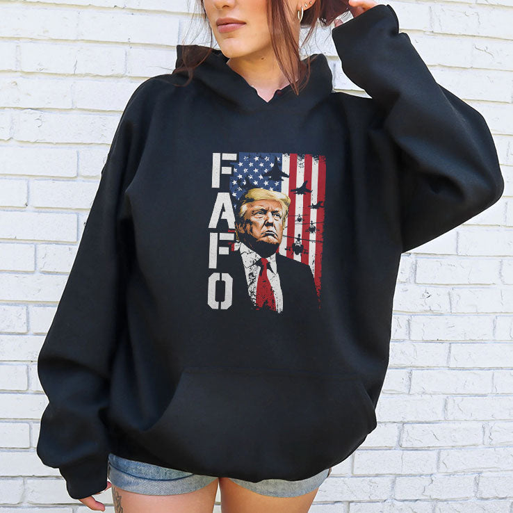 Trump Fafo American Flag T Shirt Unisex