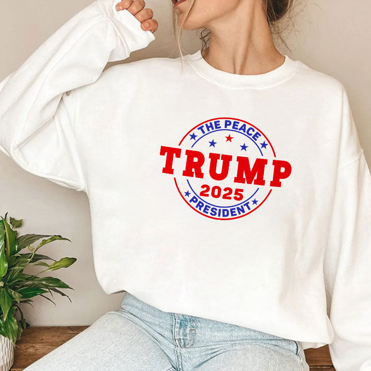 Trump The Peace President 2025 Shirt Unisex