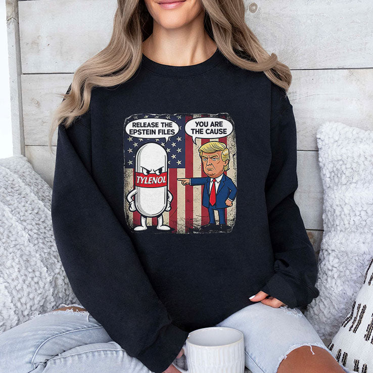 Tylenol Release The Epstein Files Trump T Shirt Unisex