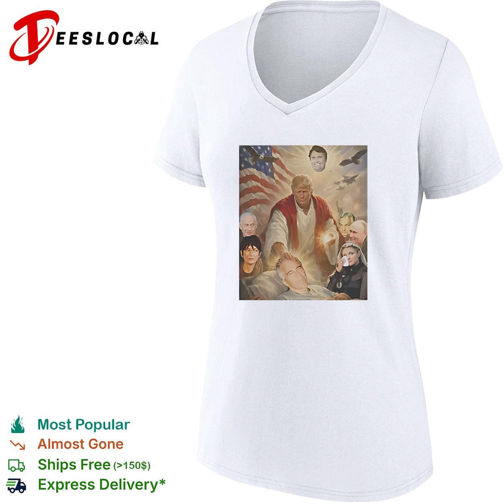 Trump as Christ political montage shirt Unisex