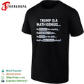 Trump is a math genius he divides the country shirt Unisex