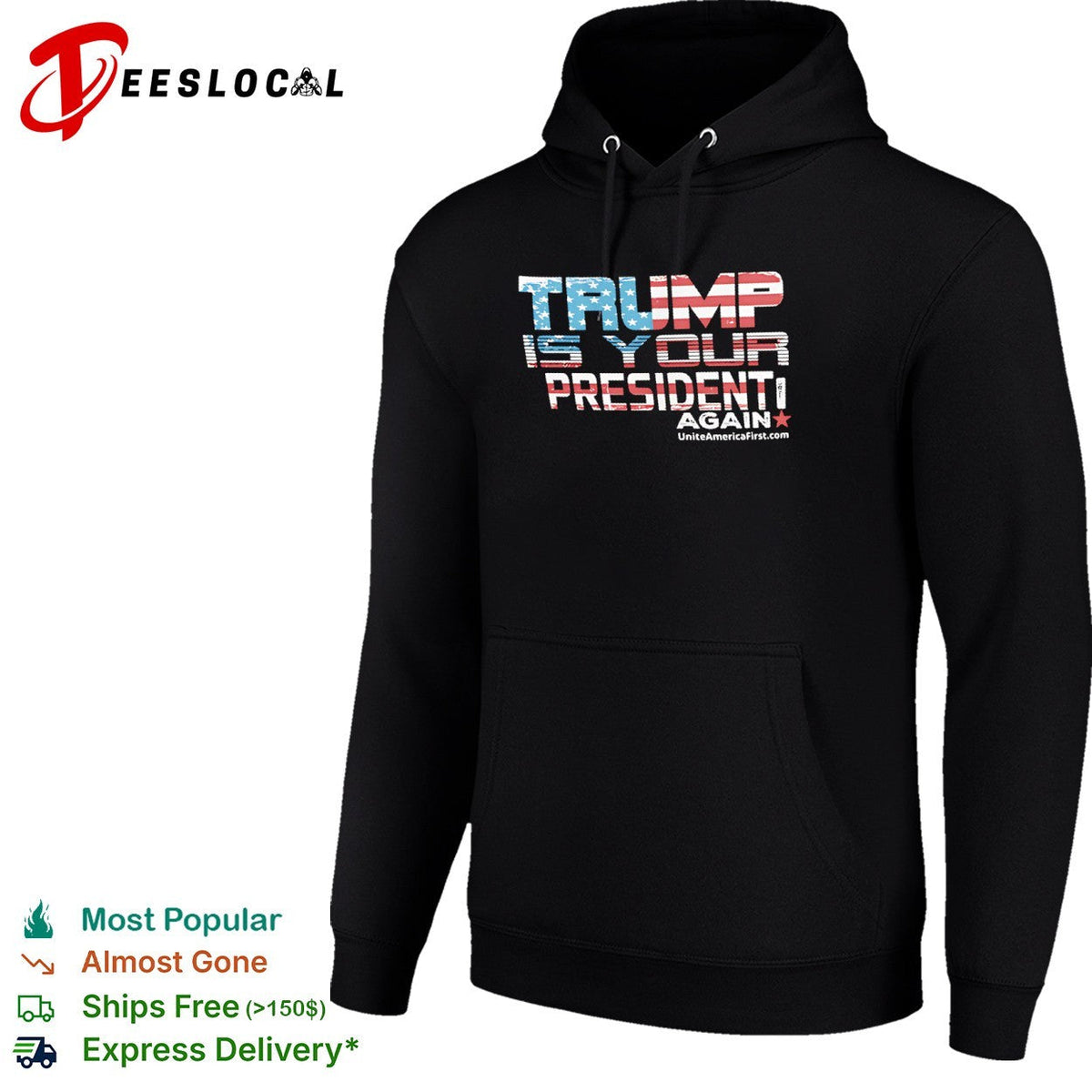 Trump is your president again uniteamericafirst shirt Unisex