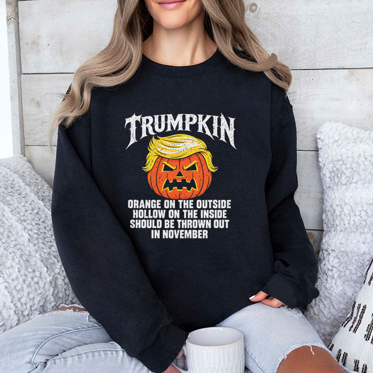Trumpkin Orange On The Outside Hollow On The Inside Should Be Thrown Out In November Shirt